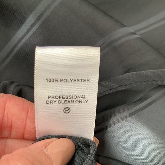 NWT NEED Sydney Black Pinstriped Side Cinch Kaftan Midi Maxi Dress - Picture 7 of 8